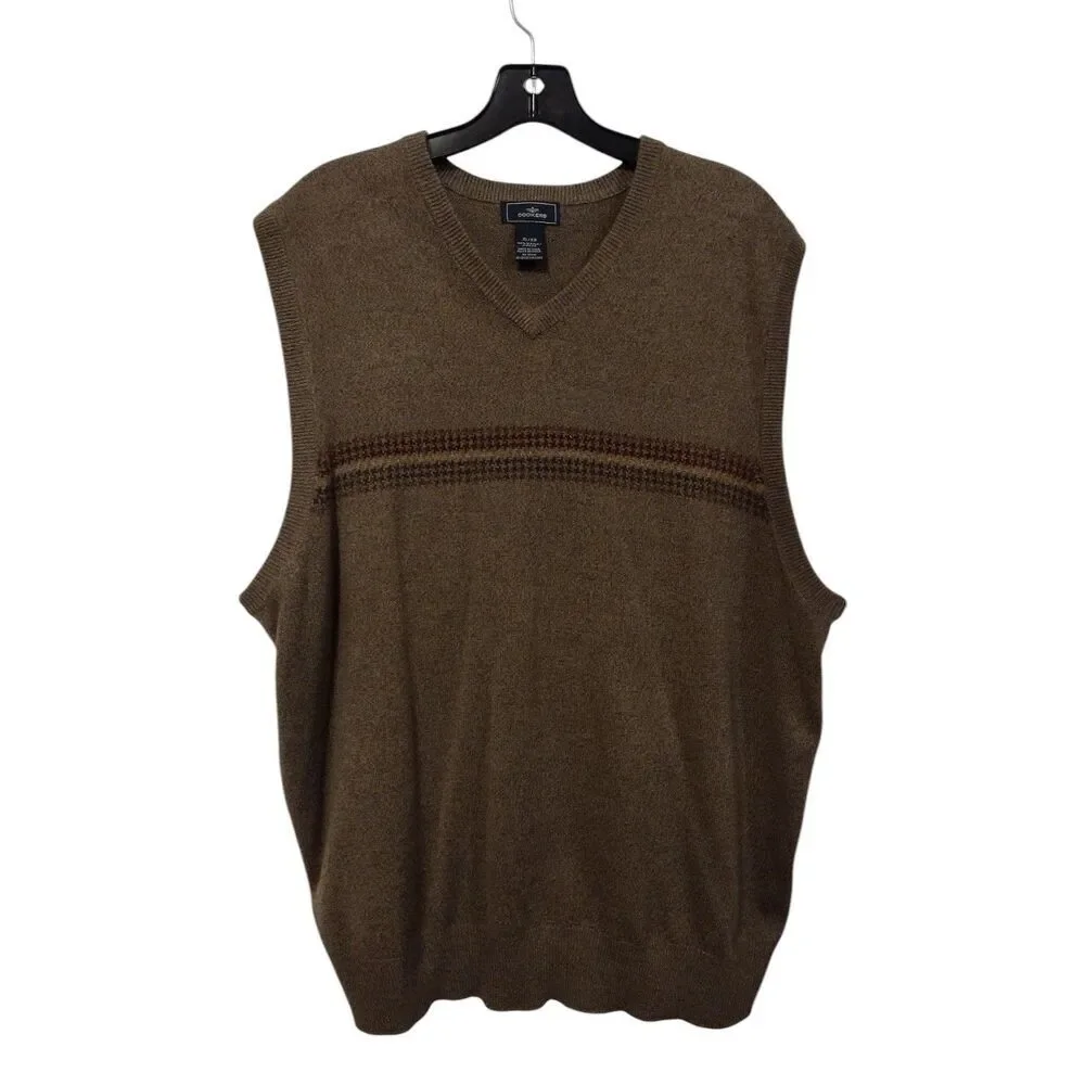 Dockers‎ crewneck brown sweater vest